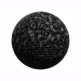 Volcanic rock metal fence